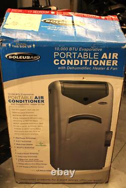 SoleusAir 10000 BTU Portable air conditioner LX-100 with dehumidifier, heater, fan