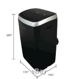 Soleus Air 14,000 BTU ASHRAE Portable Air Conditioner with Heat, Black