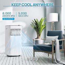 TURBRO Finnmark 8,000 BTU Portable Air Conditioner Dehumidifier Fan 3-In-1 AC