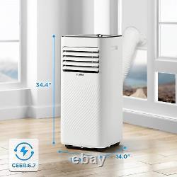 TURBRO Finnmark 8,000 BTU Portable Air Conditioner Dehumidifier Fan 3-In-1 AC