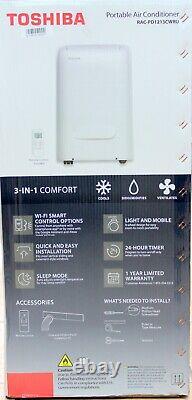 Toshiba 12,000 BTU, 115-V WiFi STANDING Portable Air Conditioner/Dehumidifier