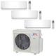 Tri 3 Zone Ductless Mini Split Air Conditioner Heat Pump 9000 12000 18000 Multi