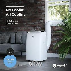 Vremi 14000 BTU Portable Air Conditioner with Heat Function LED Display