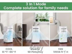 Waykar Portable Air Conditioner 4-in-1 Quiet AC Unit with Fan & Dehumidifier NEW