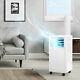 White 9,000 Btu Portable Air Conditioner Remote Dehumidifier Fan With Window Kit