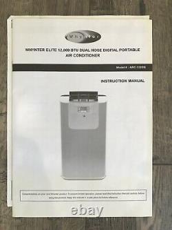 Whynter Elite ARC-122DS 12K BTU Dual Hose Portable Air Conditioner, Dehumidifi