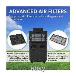 Whynter Portable Air Conditioner Dehumidifier Fan 12000 BTU Dual Hose 400 Sq Ft