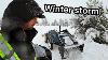 Winter Snowstorm And The Plow Tractor Won T Start Ecoflow Solar Generator To The Rescue