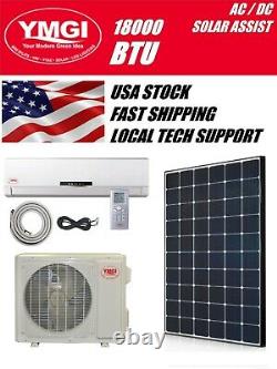 YMGI 12000 BTU Solar Assist Ductless Mini Split Air Conditioner with HP NAQ582