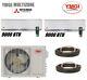 Ymgi 18000 Btu 1.5 Ton Dual Zone Ductless Mini Split Air Conditioner Heat Pump
