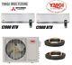 Ymgi 24000 Btu 22 Seer Dual Zone Ductless Mini Split Air Conditioner Heat Pump