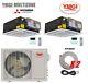 Ymgi 30000 Btu 12k+18k Two Zone Ductless Mini Split Air Conditioner Heat Pump S