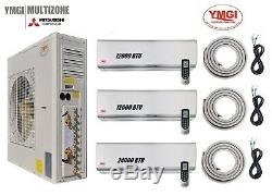 Ymgi 48000 Btu 21 Seer 3 Zone Ductless Mini Split Air Conditioner Heat Pump