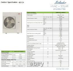 Ymgi 60000 Btu 5 Ton Quad Zone Ductless Split Air Conditioner With Heat Pump