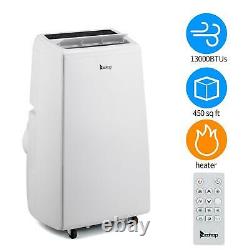 ZOKOP 13000BTU (8500BTU DOE) Portable Air Conditioner and Heater AC Unit White