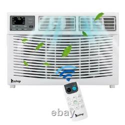 Zokop 10000 BTU Window-Mounted Compact Air Conditioner with Full-Function Remote
