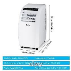 Zokop 12000 BTU (7200 BTU DOE) Portable Air Conditioner Dehumidifier Home Office
