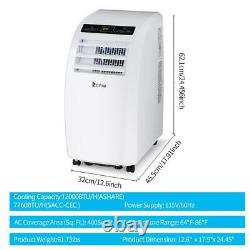 Zokop 12000 BTU (7760BTU CEC) Portable Air Conditioner Dehumidifier Home Office