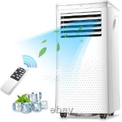 3-en-1 10000btu Climatiseur Portatif Blanc Smart Ac Avec Déshumidificateur Et Ventilateur