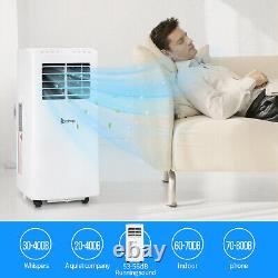 8000 BTU Climatiseur Portable 3-en-1 Refroidisseur Déshumidificateur Ventilateur + Télécommande & Wifi