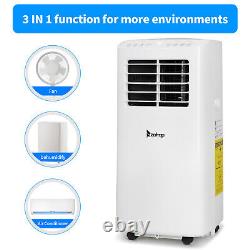 8000 BTU Climatiseur Portable 3-en-1 Refroidisseur Déshumidificateur Ventilateur + Télécommande & Wifi