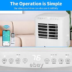 8000 BTU Climatiseur Portable 3-en-1 Refroidisseur Déshumidificateur Ventilateur + Télécommande & Wifi