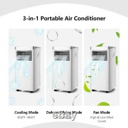 8000 Btu Air Cooler 3 En 1 Climatiseur Portable Avec Ventilateur Et Déshumidificateur Blanc