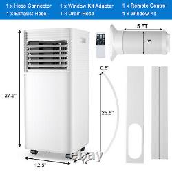 8000 Btu Climatiseur Portable 3-en-1 Refroidisseur D'air Avec Ventilateur Mode & Déshumidificateur