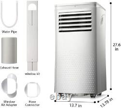 8000 Btu Climatiseur Portable Ac Avec Déshumidificateur Et Ventilateur App Et Télécommande