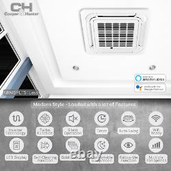 9000 24000 Btu 230v Ceiling Cassette Mini Pompe À Chaleur Pour Climatiseur À Fractionnement