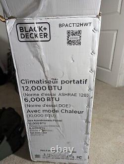 Black+decker 12 000-btu Climatiseur Portable Avec Mode Chaleur Et Télécommande