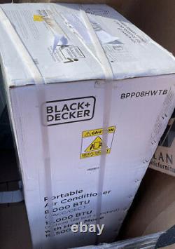 Black+decker Climatiseur Portable Avec Télécommande Blanc 8000 Btu 12000