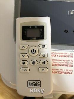 Black+decker Climatiseur Portable Avec Télécommande Blanche