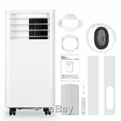 Blanc 9000 Btu Climatiseur Portatif Dehumidifier À Distance Ventilateur Avec Kit Fenêtre