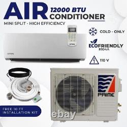 Climatiseur 12000 BTU Mini Split AC Ductless FROID UNIQUEMENT 110V