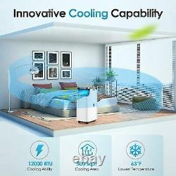 Climatiseur Portable-2021 12000btu Déshumidificateur D'unité Ac Refroidissement Jusqu'à 500 Sq