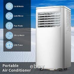 Climatiseur Portable Blanc Intelligent de 8000 BTU avec Déshumidificateur et Ventilateur pour la Maison