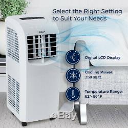 Climatiseur Portable Cooler Dehumidifier Fenêtre Kit Ac Minuterie À Distance 8,000btu