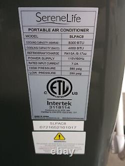 Climatiseur Portable SereneLife, Déshumidificateur Intégré & Mode Ventilateur 8,000 BTU