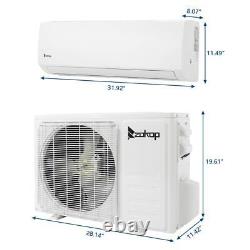 Climatiseur ZOKOP 9000 BTU Mini Split 19 SEER AC Chauffage Refroidissement Systèmes Domestiques