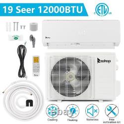 Climatiseur à mini-split Zokop 4-en-1 12000 BTU Pompe à chaleur Télécommande 19 Seer Nouveau