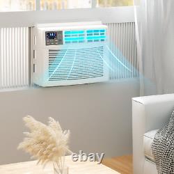 Climatiseur de fenêtre 8 000 BTU avec déshumidificateur 6 modes et unité AC ultra silencieuse avec télécommande