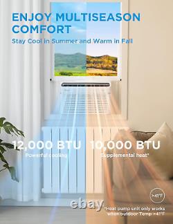 Climatiseur de fenêtre Smart Inverter de 12000 BTU avec chauffage et déshumidificateur