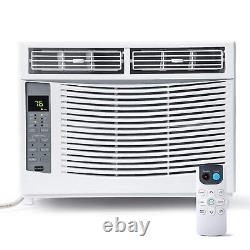 Climatiseur fenêtre 6000 BTU avec unité AC, ventilateur et déshumidificateur avec télécommande/contrôle via application.