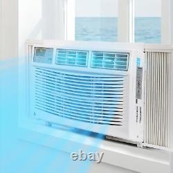 Climatiseur fenêtre 8000 BTU avec déshumidificateur, redémarrage automatique et unité AC + télécommande/Wifi