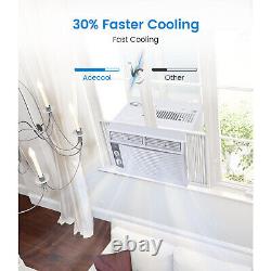 Climatiseur fenêtre, unité 115V 5000 BTU avec filtre réutilisable