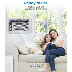 Climatiseur fenêtre, unité 115V 5000 BTU avec filtre réutilisable