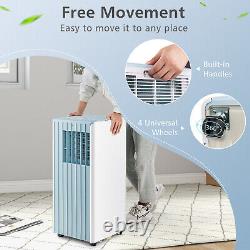 Climatiseur portable 10000 BTU 3-en-1 avec mode de refroidissement, déshumidification et ventilateur silencieux