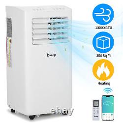 Climatiseur portable 10000 BTU avec ventilateur, chauffage et déshumidificateur pour 350 pieds carrés.