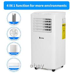 Climatiseur portable 10000 BTU avec ventilateur, chauffage et déshumidificateur pour 350 pieds carrés.